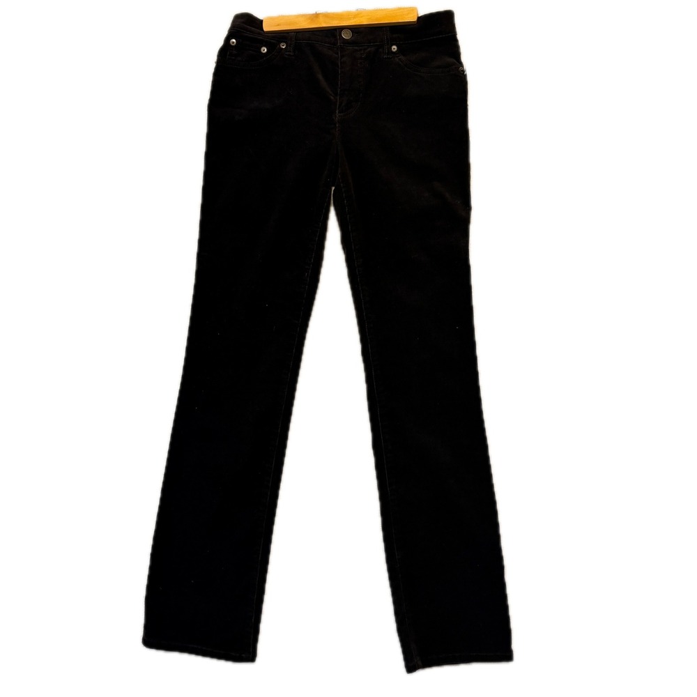 LAUREN RALPH LAUREN Corduroy Pants Women 4 Classic Straight Brown NWT 32L